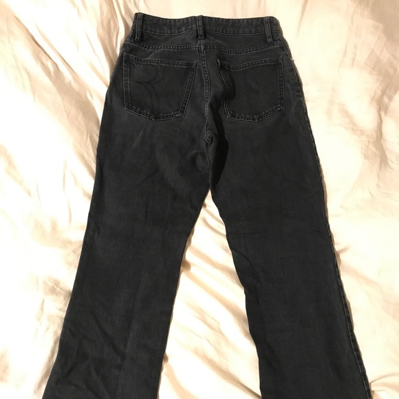 Rouje Black Straight Leg Jeans size 27 French girl denim sezane - Picture 2 of 10